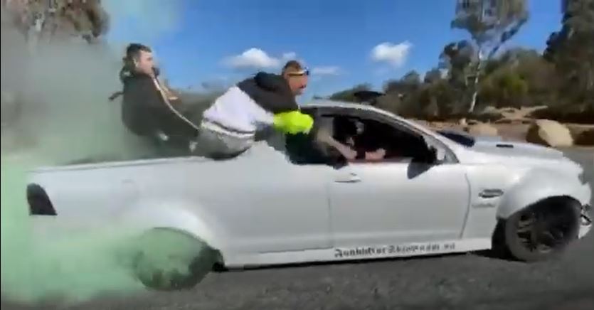 20200604 1700 dangerous driving ute burnout