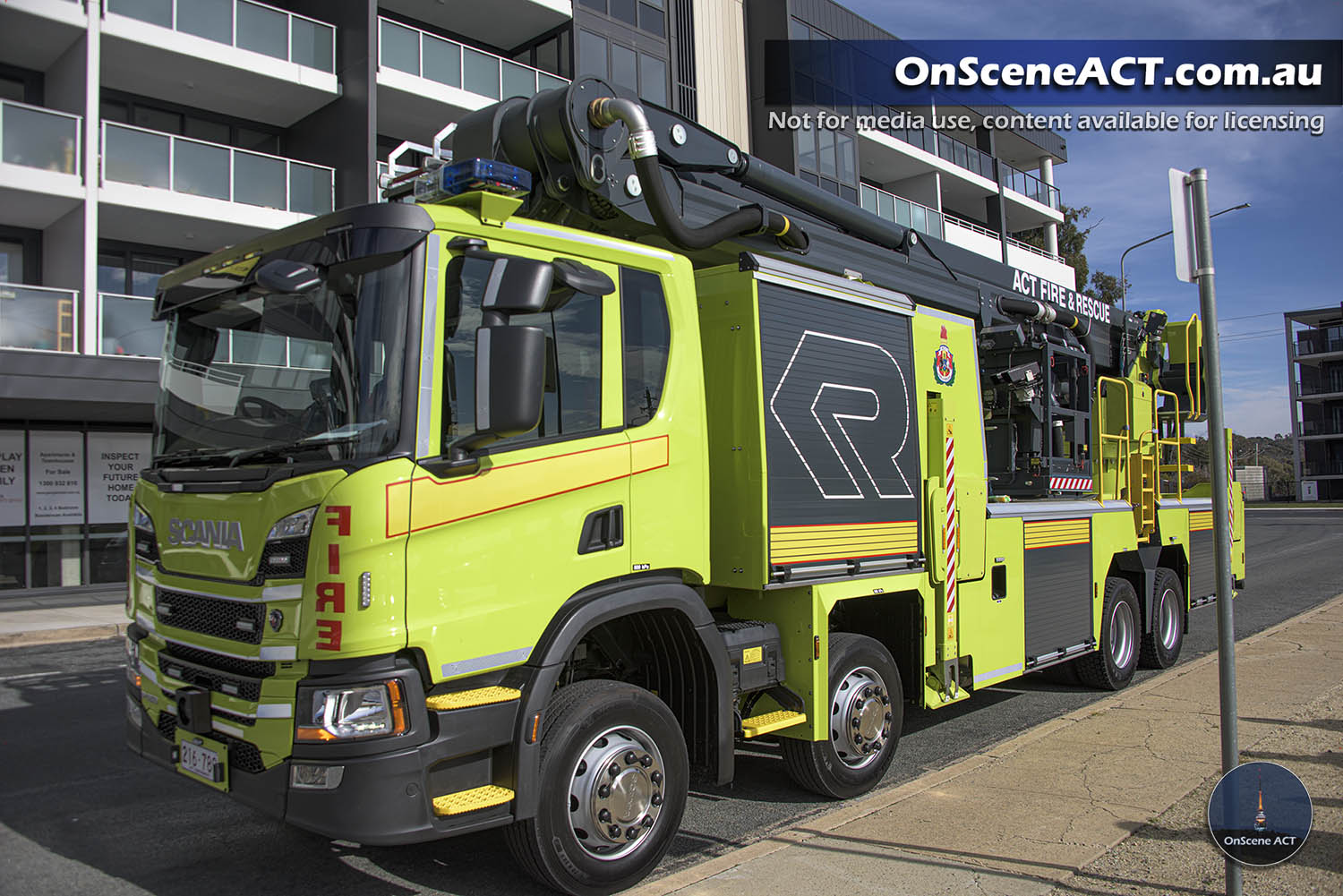 ACT’s new fire fighting vehicle on the road and soon to be on duty