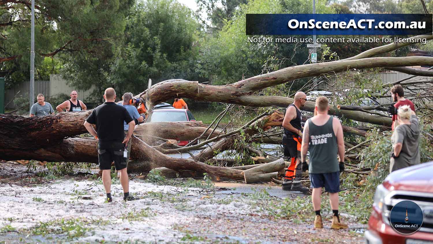 Supercell storm impacts north west suburbs of the ACT