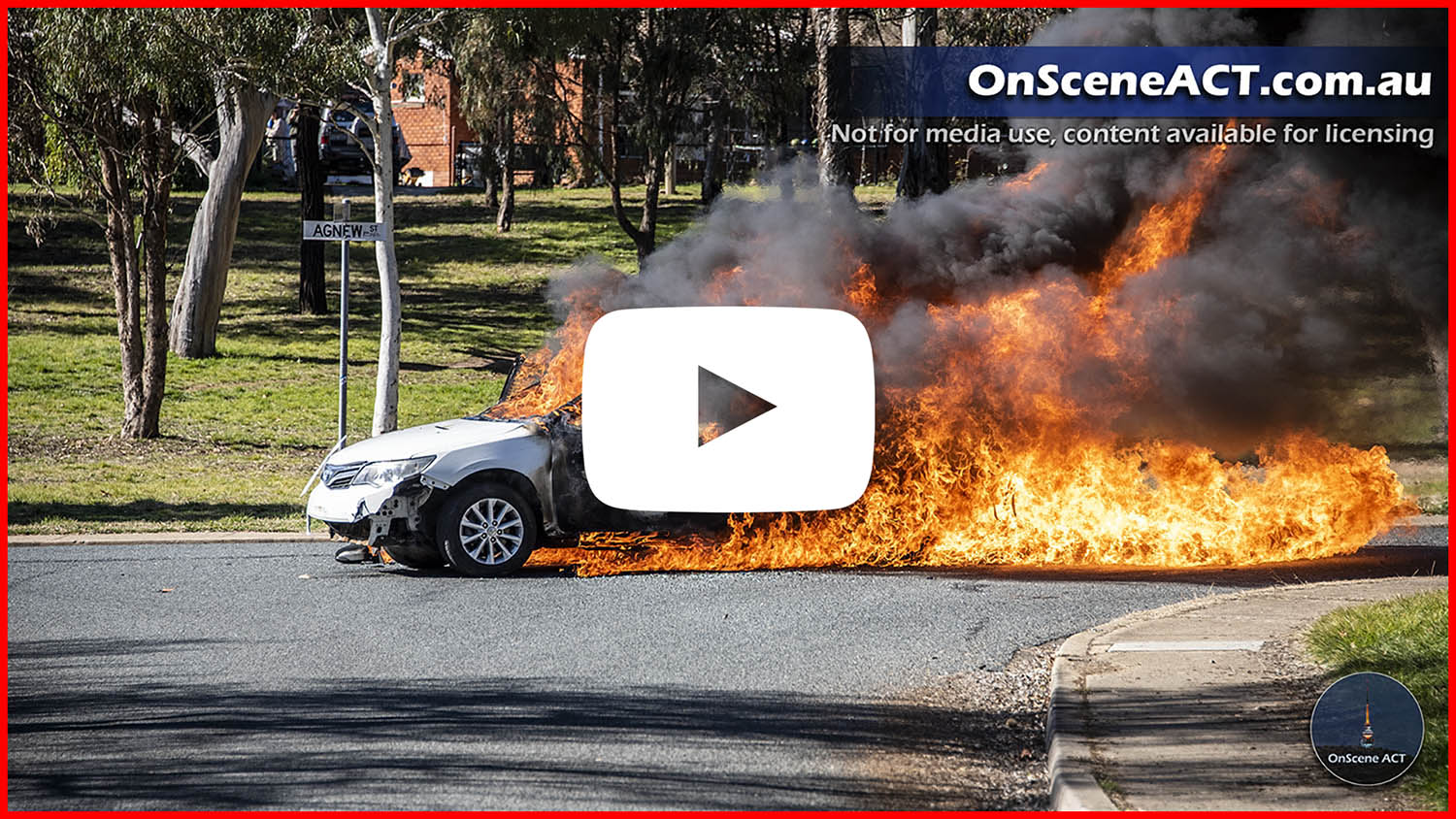 20220727 1300 ainslie car fire image yt